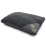 Pet Winks Posy Faux Fur Charcoal Pet Bed