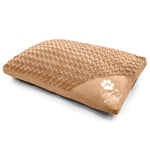 Pet Winks Posy Faux Fur Latte Pet Bed