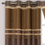 Intimates Renatta Chocolate Ready Made Eyelet Curtains