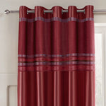 Intimates Renatta Wine Ready Made Eyelet Curtains