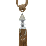 Intimates Large Latte Diamante Sparkle Rope Curtain Tieback