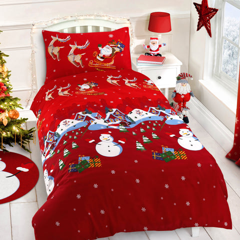 Velosso Santa and Friends Duvet Cover & Pillowcase Set