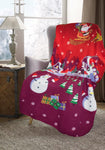 Velosso Santa and Friends Christmas Polar Fleece Blanket