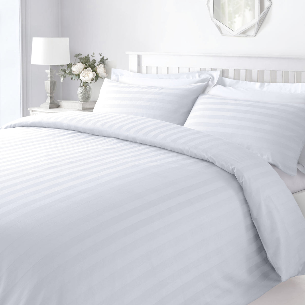 Sweet Dreams Hotel Stripe White Duvet Cover Linens Online