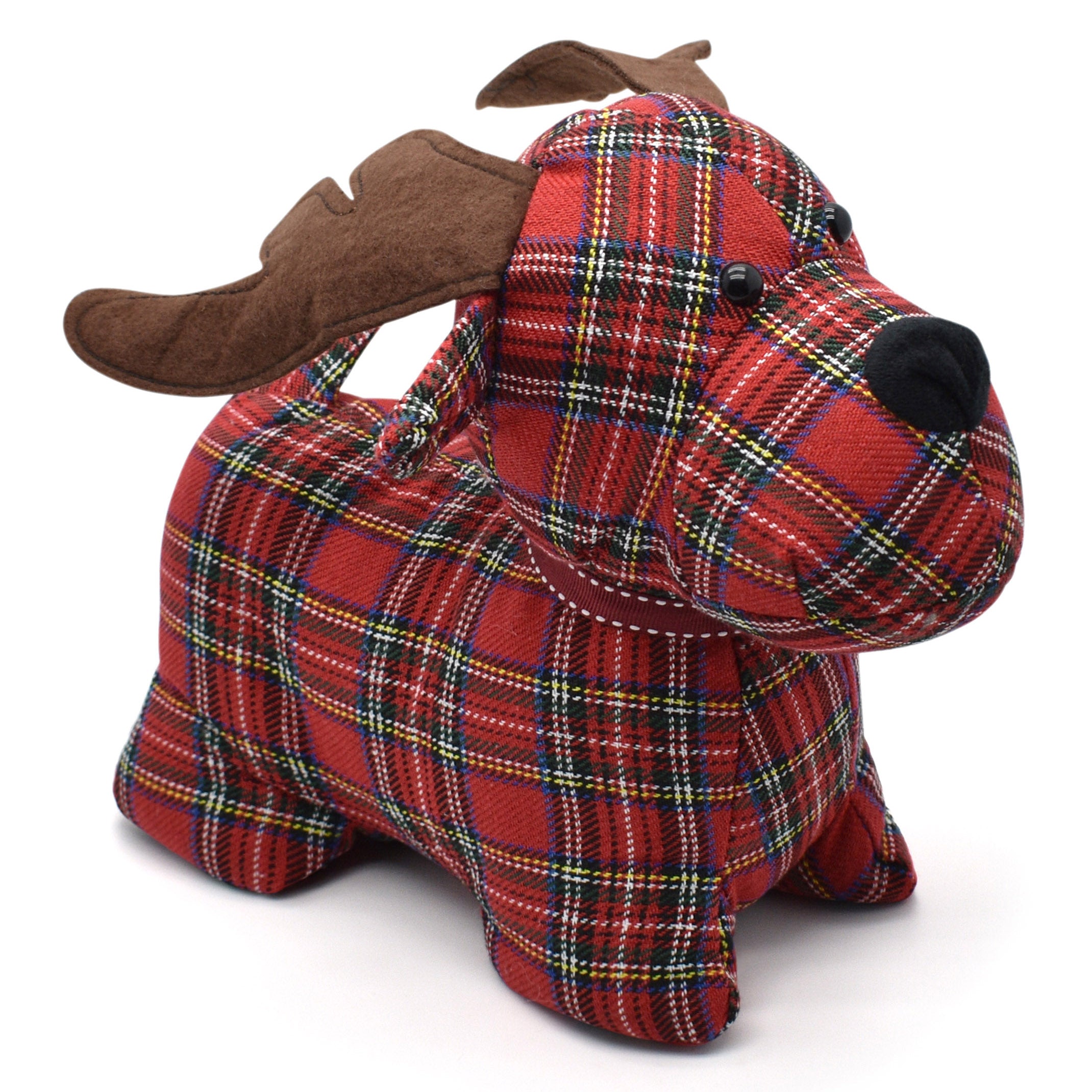 Velosso Weighted Tartan Scotty Dog Door Stop Linens Online