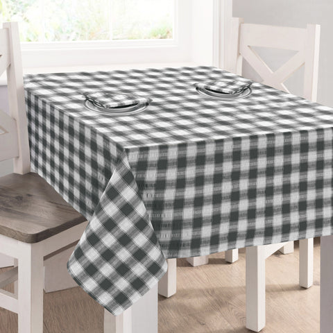 Kitchen Trends Luxury Seersucker Grey Tablecloth