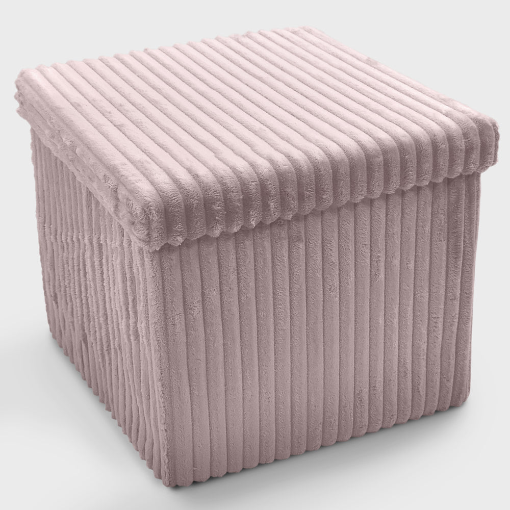 Home Republic Blush Pink Corduroy Storage Box