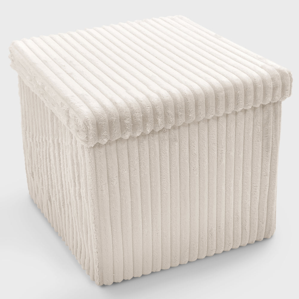 Velosso Corduroy Storage Box Cream