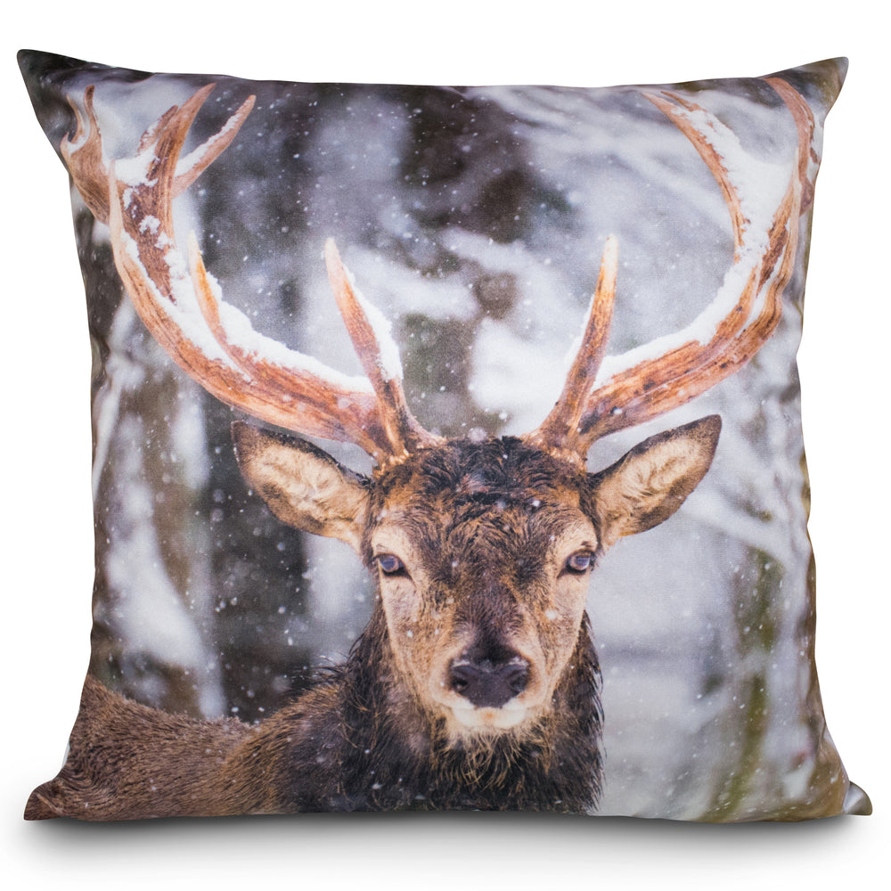 Velosso Printed Stag Cushion Cover