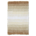 Velosso Luxury Superstripe Deep Pile Brown Bath Mat