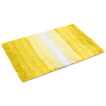 Velosso Luxury Superstripe Deep Pile Ochre Bath Mat Rug