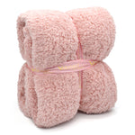 Velosso Teddy Blush Pink Sherpa Blanket