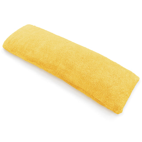 Velosso Ochre Teddy Fleece Bolster Pillow Case