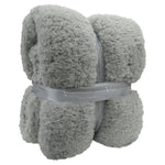 Velosso Teddy Silver Sherpa Blanket