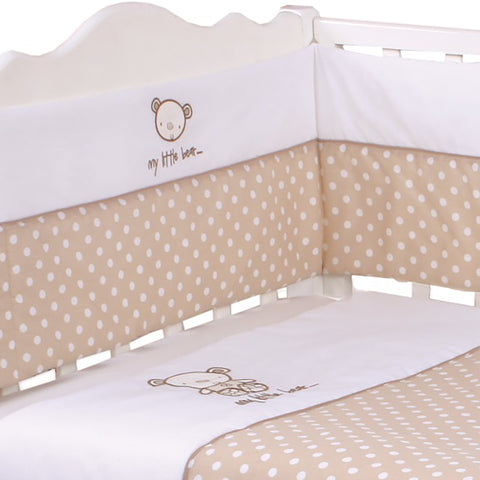 Teddy Polka Dot 3-Piece Nursery Bedding Bale Set