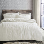 Velosso Cream Teddy Fleece Duvet Cover & Pillowcase Set