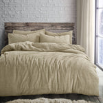Velosso Taupe Teddy Fleece Duvet Cover & Pillowcase Set