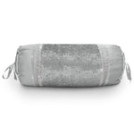 Intimates Luxury Topaz Crushed Velvet Diamante Silver Neckroll