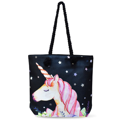 Velosso Unicorn Star Shopping Tote Bag