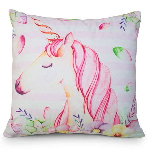 Velosso Unicorn Stripe Cushion Cover