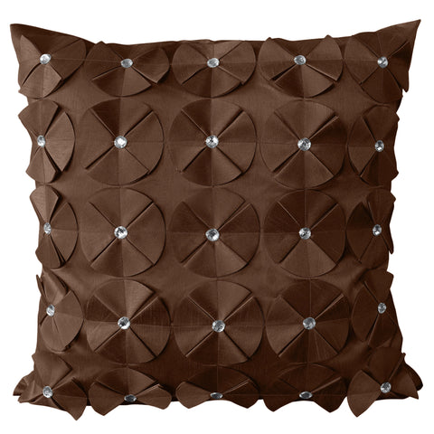 Intimates Vogue Chocolate Diamante Cushion Cover