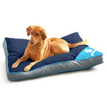 Pet Winks Waterproof Navy & Aqua Pet Bed