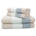 Velosso Weston 500gsm Cotton Latte Striped Towels