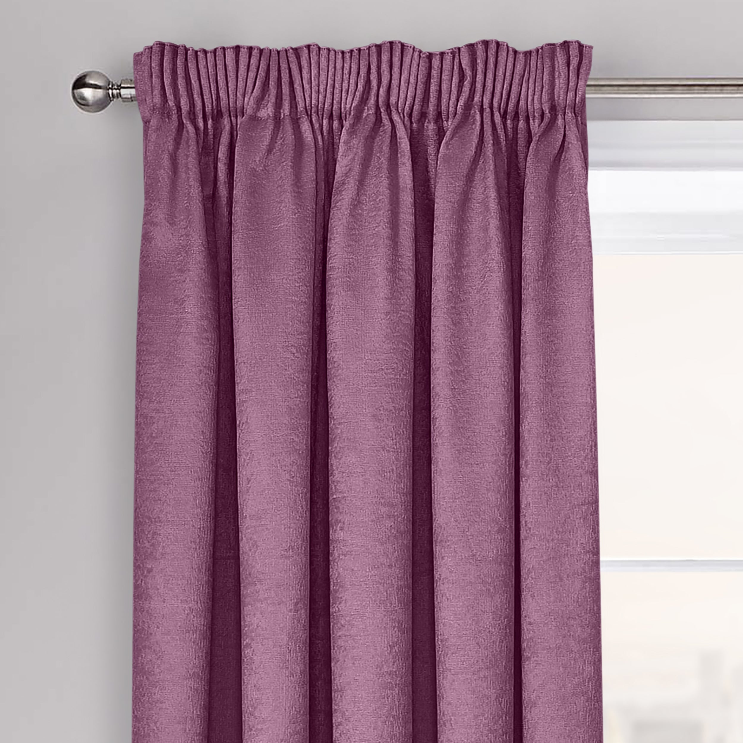 Velosso Westwood Mauve Pencil Pleat Curtains Linens Online