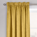 Velosso Westwood Ochre Pencil Pleat Dimout Curtains