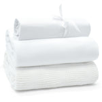 White 3-Piece Cot Bed Starter Set