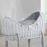 My Little World White Pod Basket & Grey Popcorn Dressing