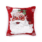 Velosso Tapestry Santa Christmas Festive Chenille Cushion 56cm x 56cm