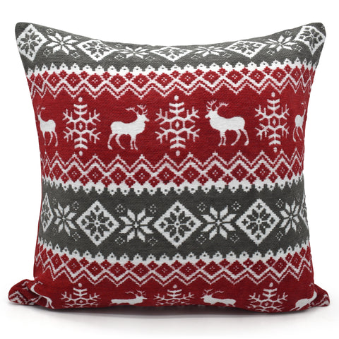 Velosso Christmas Nordic Chenille Cushion Cover