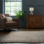 Home Republic Montana Beige Super Soft Teddy Fur Floor Rug
