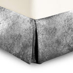 Intimates Luxury Silver Crushed Velvet Valance Sheet